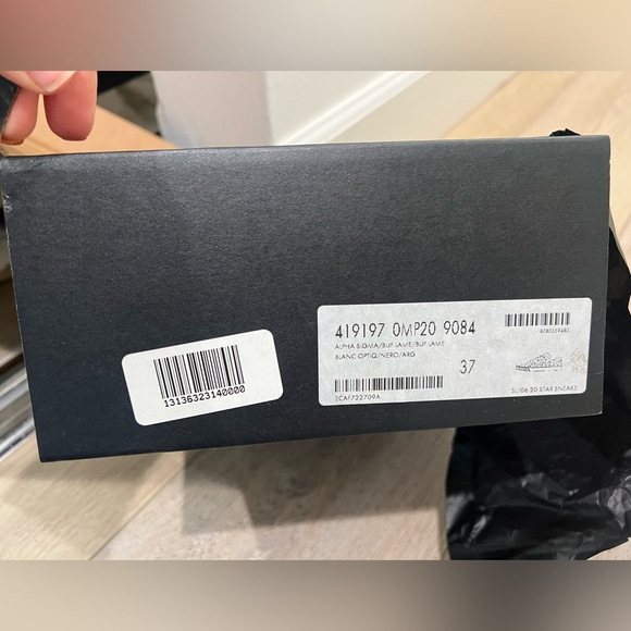 Saint Laurent Leather SL/06 Low-Top Star Sneakers in size 37 - Picture 7 of 13